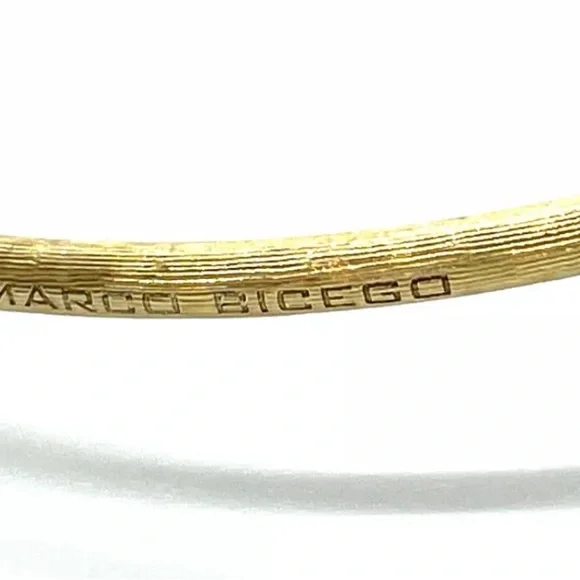 Stunning Marco Bicego 'Africa' Diamond 18K Gold Flexible Bangle - Picture 11 of 11